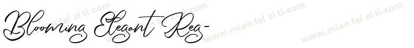 Blooming Elegant Reg字体转换